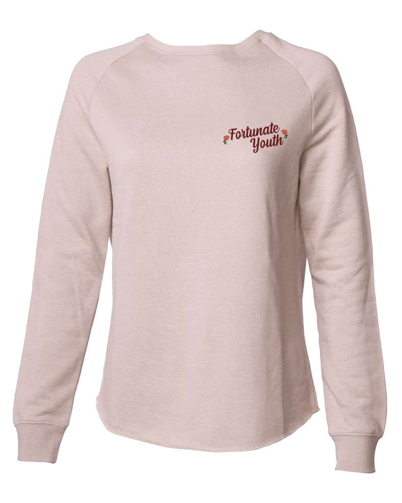 Women's Roses Crew Crewneck (Pink)