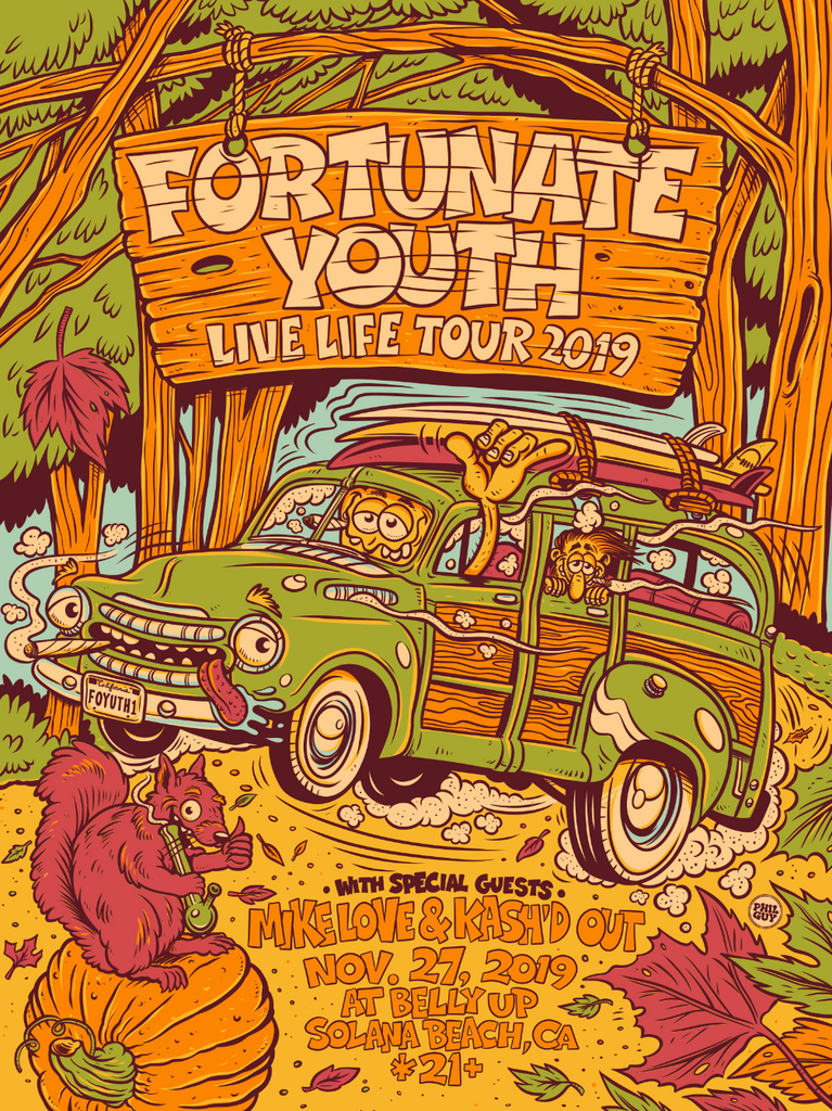 Belly Up Solana Beach, CA 11.27.19 Poster - FOIL