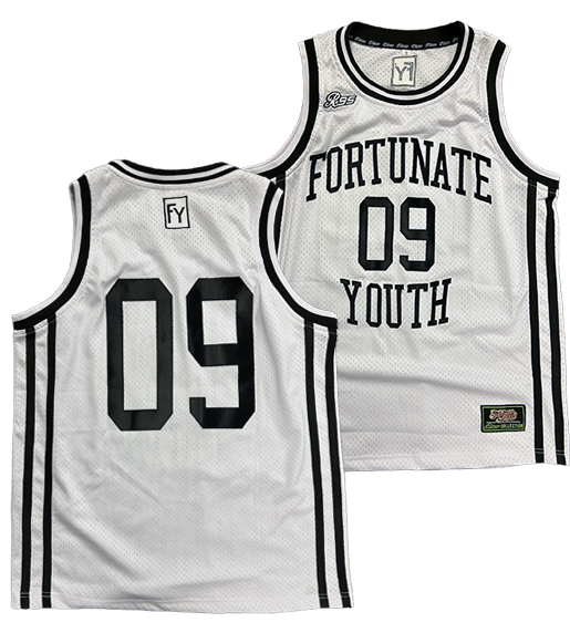 Fortunate Youth White Basketball Jersey