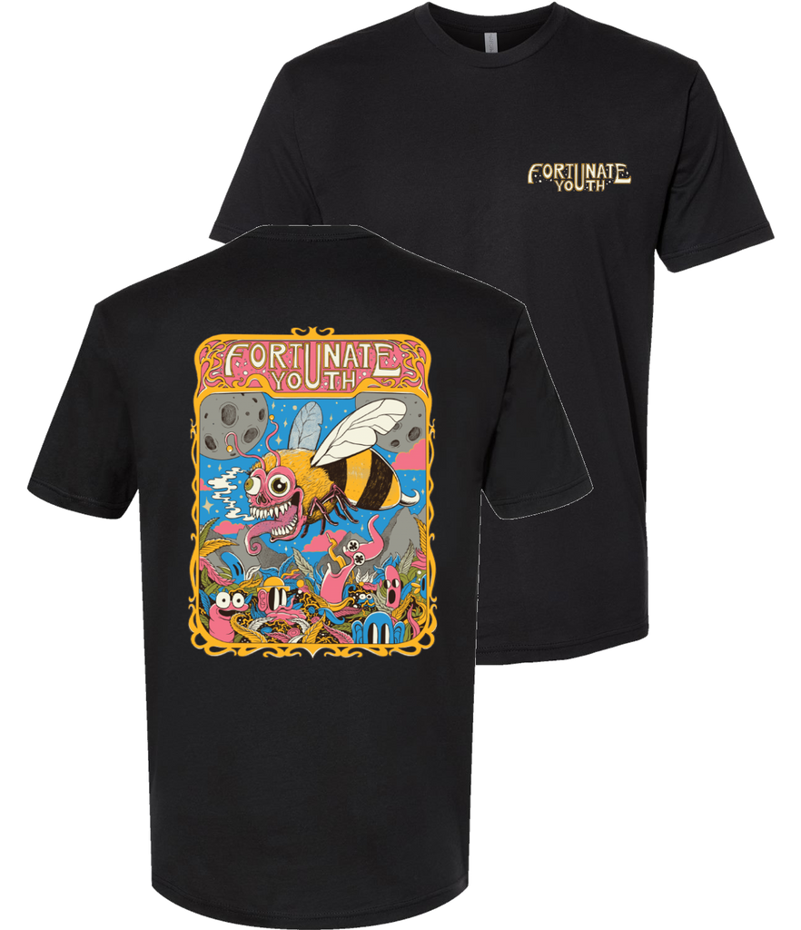 Trippy Bee Tee (Black)