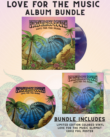 Love For The Music Limited Edition Purple Mix Vinyl Bundle with 12x12 Foil Poster & Slipmat