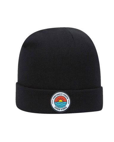 Good Vibes Patch Beanie