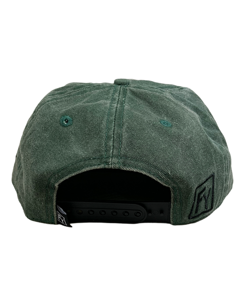 FY Bear on Bike Premium Unstructured Hats (Green)