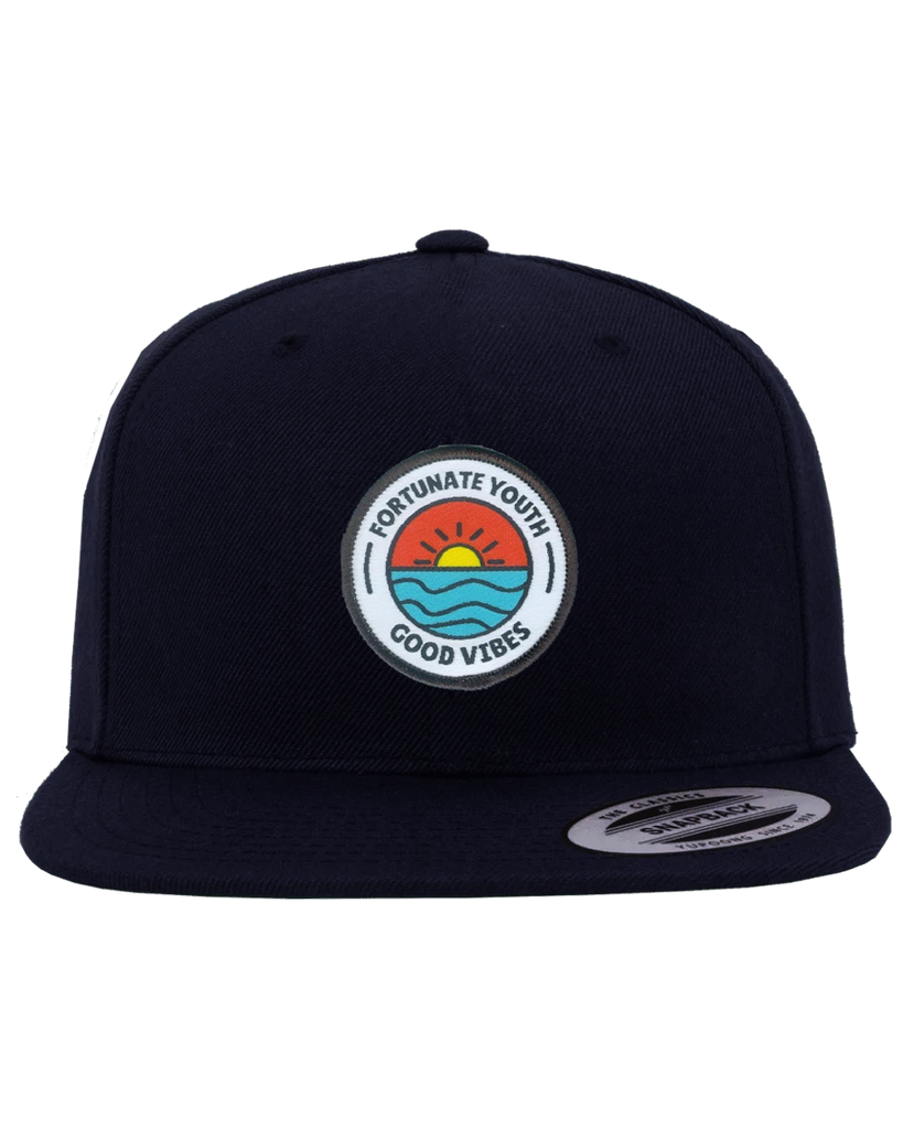 Good Vibes Unstructured Patch Hat
