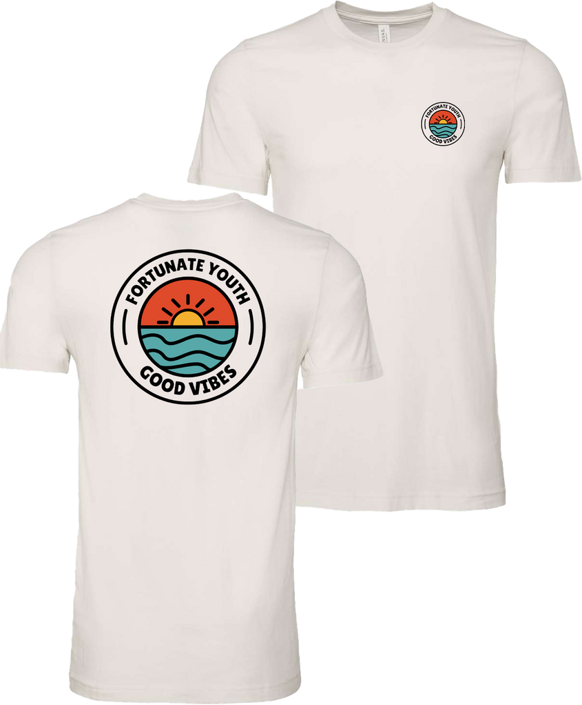 Good Vibes Circle Tee (Putty) [SMALL & 3XL ONLY]