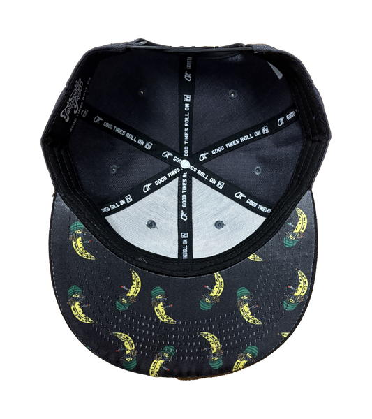 Banana Embroidered Snapback (Charcoal)