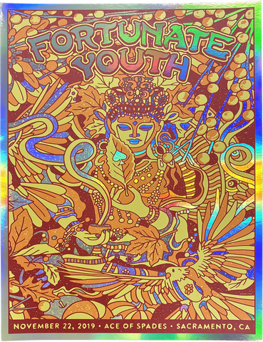 Sacramento CA Ace of Spades 11/22/2019 Foil Poster