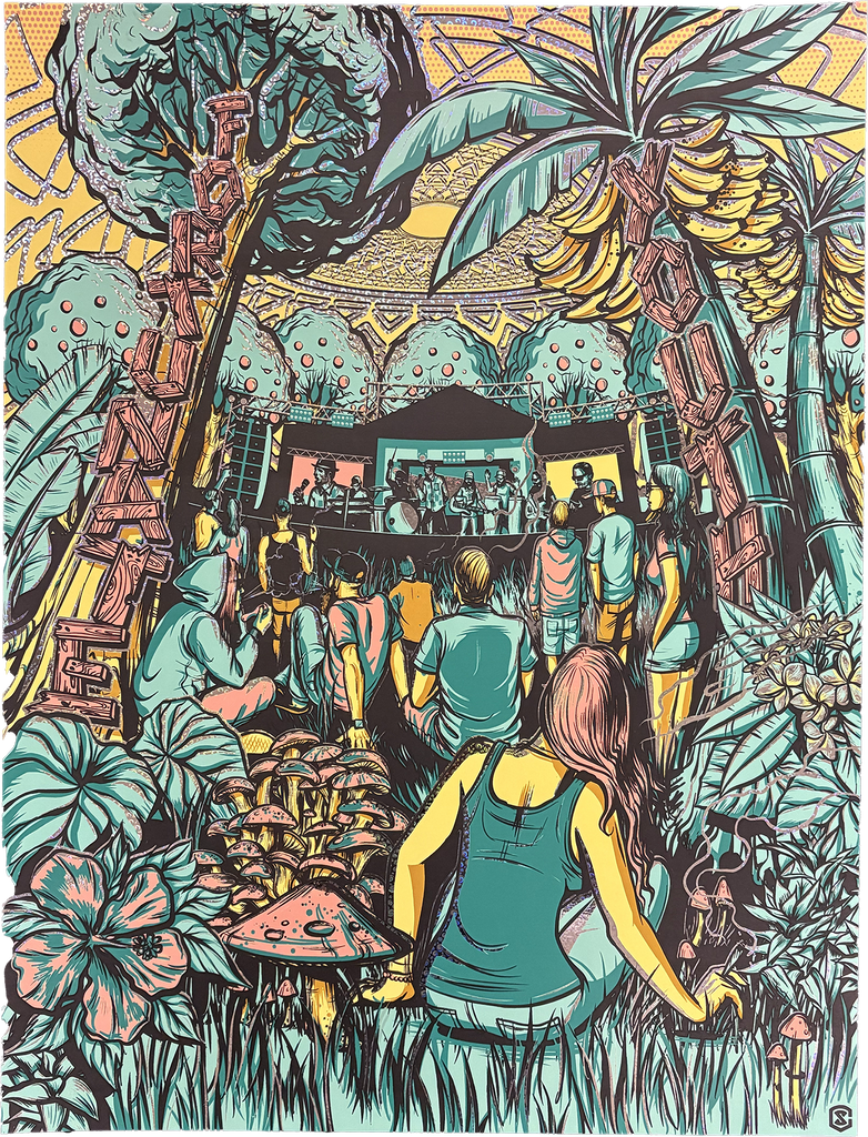 Jungle Concert Foil Poster
