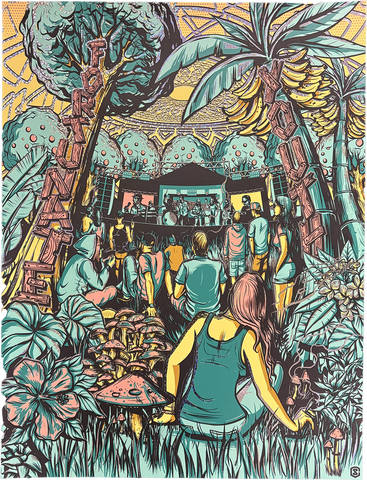 Jungle Concert Foil Poster