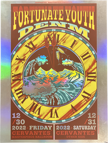 12/30-12/31 NYE 2023 Cervantes Foil Poster
