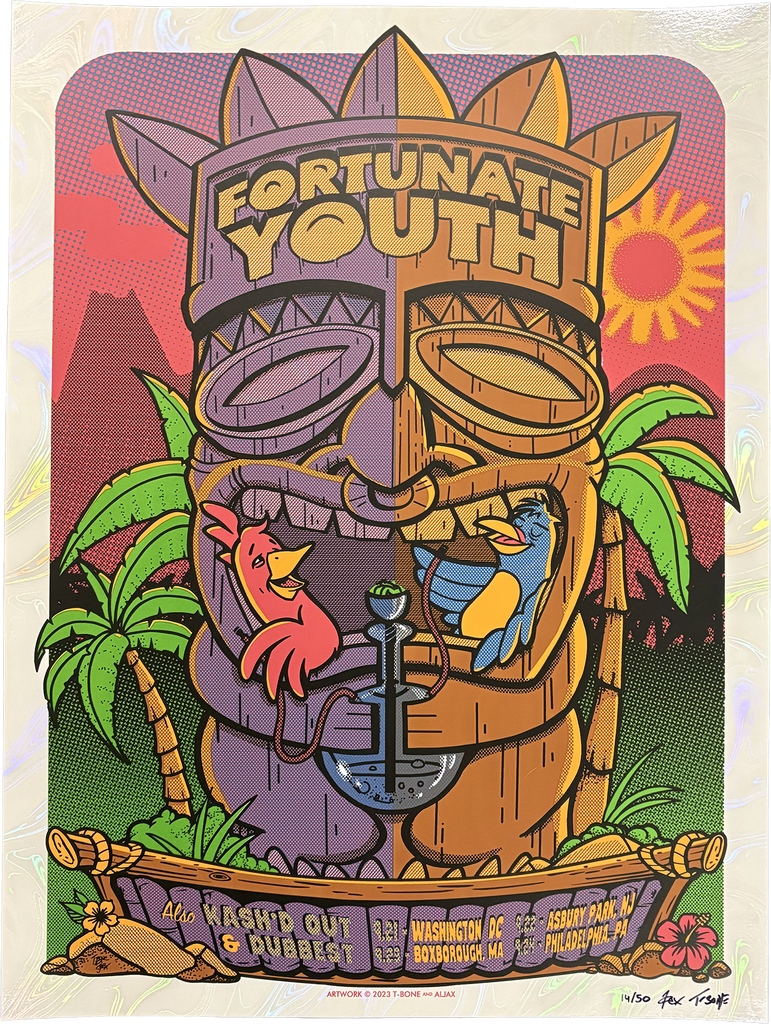 Totem Pole 9/21-9/24 2023 White Swirl Foil Poster
