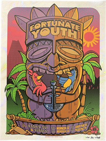 Totem Pole 9/21-9/24 2023 White Swirl Foil Poster