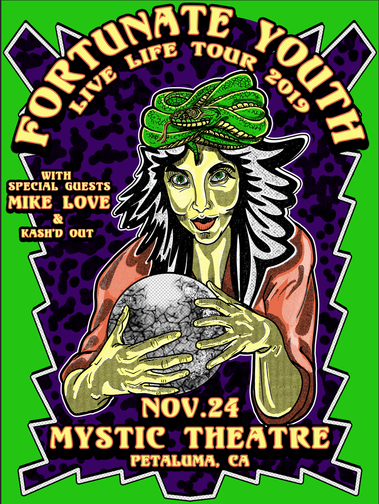 Mystic Theatre Petaluma, CA 11.24.19 Poster