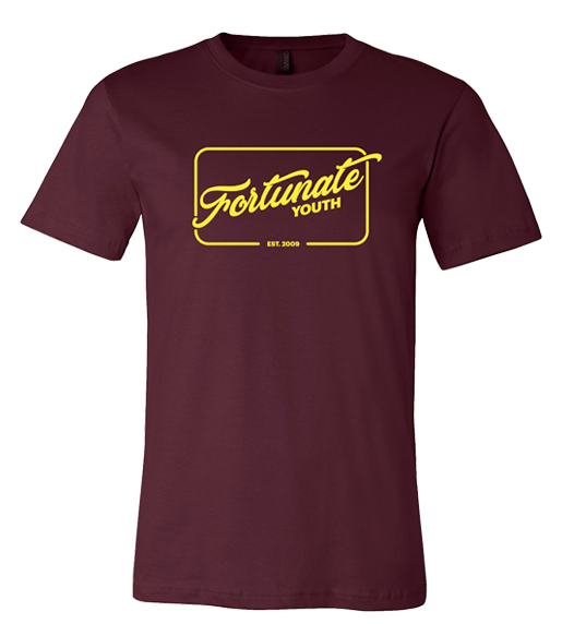 FY Cursive Tee (Maroon) [ONLY SMALL LEFT]