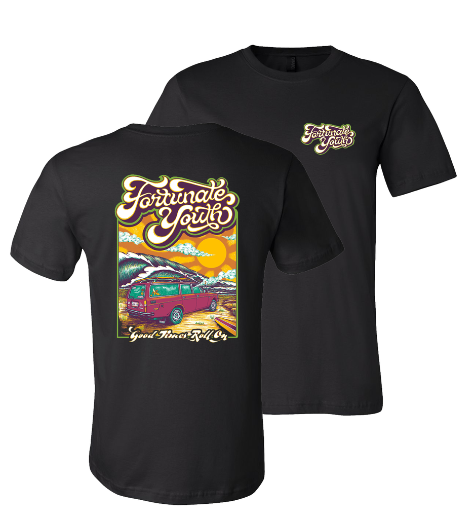 Good Times Roll On Tee (BLACK)