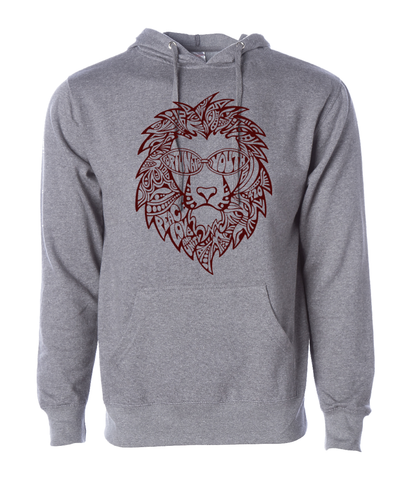 Steinman Lion Pullover Hoodie (Heather Grey)