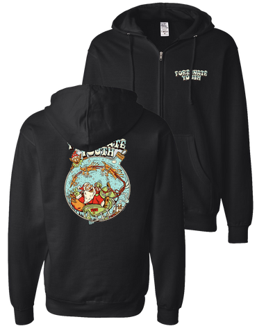 Christmas Zip Hoodie (Black)