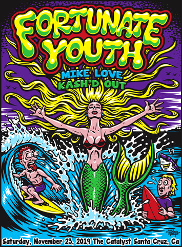 The Catalyst Santa Cruz, CA 11.23.19 Poster - FOIL